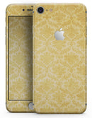 Mustard Yellow Damask Pattern - Skin-kit for the iPhone 8 or 8 Plus
