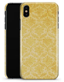 Mustard Yellow Damask Pattern - iPhone X Clipit Case