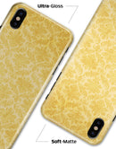 Mustard Yellow Damask Pattern - iPhone X Clipit Case