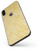 Mustard Yellow Damask Pattern - iPhone X Skin-Kit