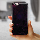 Muted Dark Abstract Geometric Shapes iPhone 6/6s or 6/6s Plus 2-Piece Hybrid INK-Fuzed Case