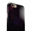Muted Dark Abstract Geometric Shapes iPhone 6/6s or 6/6s Plus 2-Piece Hybrid INK-Fuzed Case