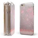Muted Pink and Grunge Shimmering Orbs iPhone 6/6s or 6/6s Plus 2-Piece Hybrid INK-Fuzed Case