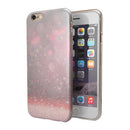 Muted Pink and Grunge Shimmering Orbs iPhone 6/6s or 6/6s Plus 2-Piece Hybrid INK-Fuzed Case