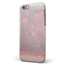 Muted Pink and Grunge Shimmering Orbs iPhone 6/6s or 6/6s Plus 2-Piece Hybrid INK-Fuzed Case