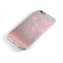 Muted Pink and Grunge Shimmering Orbs iPhone 6/6s or 6/6s Plus 2-Piece Hybrid INK-Fuzed Case