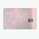 Muted Pink and Grunge Shimmering Orbs - Premium Protective Decal Skin-Kit for the Apple Credit Card