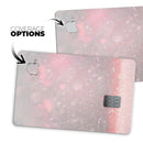 Muted Pink and Grunge Shimmering Orbs - Premium Protective Decal Skin-Kit for the Apple Credit Card