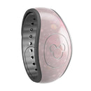 Muted Pink and Grunge Shimmering Orbs - Decal Skin Wrap Kit for the Disney Magic Band