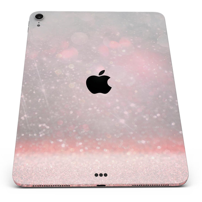 Muted Pink and Grunge Shimmering Orbs - Full Body Skin Decal for the Apple iPad Pro 12.9", 11", 10.5", 9.7", Air or Mini (All Models Available)