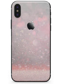 Muted Pink and Grunge Shimmering Orbs - iPhone X Skin-Kit