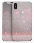 Muted Pink and Grunge Shimmering Orbs - iPhone X Skin-Kit