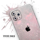 Muted Pink and Grunge Shimmering Orbs - Vinyl Skin Wrap for iPhone 17 Pro Max, 17 Pro, 17 Air, 17, 16 & All Models — Soft Matte or Ultra Gloss
