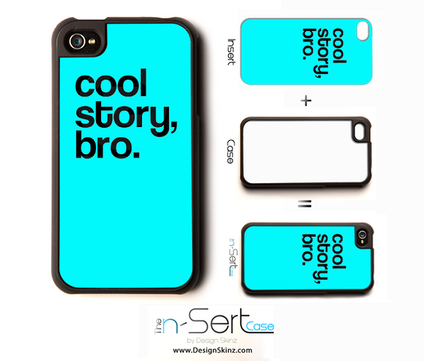 Blue "Cool Story Bro" n-Sert Case