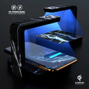 Natural Black & White Marble Stone UV Germicidal Sanitizing Sterilizing Wireless Smart Phone Screen Cleaner + Charging Station