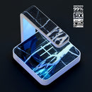 Natural Black & White Marble Stone UV Germicidal Sanitizing Sterilizing Wireless Smart Phone Screen Cleaner + Charging Station