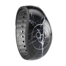 Natural Black & White Marble Stone - Full Body Skin Decal Wrap Kit for Disney Magic Band