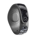 Natural Black & White Marble Stone - Full Body Skin Decal Wrap Kit for Disney Magic Band