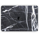 Natural Black & White Marble Stone // Skin Decal Wrap Kit Compatible with the Apple MacBook Pro, Pro with Touch Bar or Air (11, 12, 13, 15 & 16" - All Versions Available)