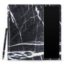 Natural Black & White Marble Stone - Full Body Skin Decal Wrap Kit for Samsung Galaxy Tablet