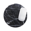 Natural Black & White Marble Stone// WaterProof Rubber Foam Backed Anti-Slip Mouse Pad for Home Work Office or Gaming Computer Desk