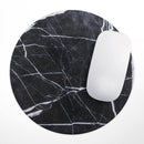 Natural Black & White Marble Stone// WaterProof Rubber Foam Backed Anti-Slip Mouse Pad for Home Work Office or Gaming Computer Desk