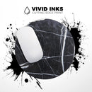 Natural Black & White Marble Stone// WaterProof Rubber Foam Backed Anti-Slip Mouse Pad for Home Work Office or Gaming Computer Desk