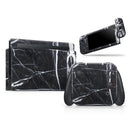 Natural Black & White Marble Stone - Vinyl Skin Wrap for Nintendo Switch 2, OLED, Lite, Pro Controller, Wii & Classic Handhelds