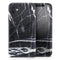 Natural Black & White Marble Stone // Skin-Kit compatible with the Apple iPhone 14, 13, 12, 12 Pro Max, 12 Mini, 11 Pro, SE, X/XS + (All iPhones Available)