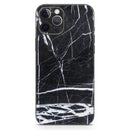 Natural Black & White Marble Stone // Full-Body Skin Decal Wrap Cover for Apple iPhone 15, 14, 13, Pro, Pro Max, Mini, XR, XS, SE (All Models)
