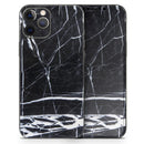 Natural Black & White Marble Stone // Full-Body Skin Decal Wrap Cover for Apple iPhone 15, 14, 13, Pro, Pro Max, Mini, XR, XS, SE (All Models)