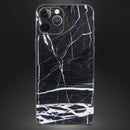 Natural Black & White Marble Stone // Full-Body Skin Decal Wrap Cover for Apple iPhone 15, 14, 13, Pro, Pro Max, Mini, XR, XS, SE (All Models)