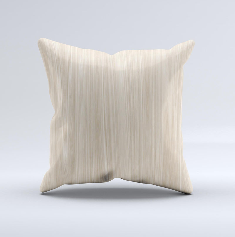 Natural WoodGrain Ink-Fuzed Decorative Throw Pillow