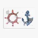 Nautical Pen and Watercolor - Premium Protective Decal Skin-Kit for the Apple Credit Card