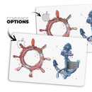 Nautical Pen and Watercolor - Premium Protective Decal Skin-Kit for the Apple Credit Card