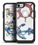 Nautical Pen and Watercolor - iPhone 7 or 8 OtterBox Case & Skin Kits