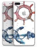 Nautical Pen and Watercolor - Skin-kit for the iPhone 8 or 8 Plus