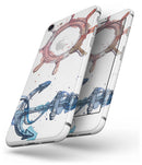 Nautical Pen and Watercolor - Skin-kit for the iPhone 8 or 8 Plus