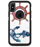 Nautical Pen and Watercolor - iPhone X OtterBox Case & Skin Kits