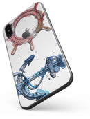 Nautical Pen and Watercolor - iPhone X Skin-Kit