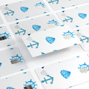 Nautical Watercolor Pattern - Premium Protective Decal Skin-Kit for the Apple Credit Card