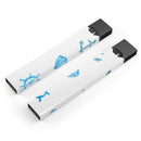 Nautical Watercolor Pattern - Premium Decal Protective Skin-Wrap Sticker compatible with the Juul Labs vaping device