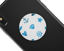 Nautical Watercolor Pattern - Skin Kit for PopSockets and other Smartphone Extendable Grips & Stands