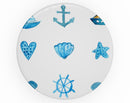 Nautical Watercolor Pattern - Skin Kit for PopSockets and other Smartphone Extendable Grips & Stands