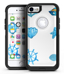 Nautical Watercolor Pattern - iPhone 7 or 8 OtterBox Case & Skin Kits