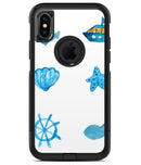 Nautical Watercolor Pattern - iPhone X OtterBox Case & Skin Kits