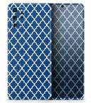 Navy & White Seamless Morocan Pattern - Premium Vinyl Skin Decal for Samsung Galaxy S25 Ultra, S24, S23, S22 & All Galaxy S Models