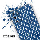 Navy & White Seamless Morocan Pattern - Premium Vinyl Skin Decal for Samsung Galaxy S25 Ultra, S24, S23, S22 & All Galaxy S Models