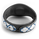 Navy & White Seamless Morocan Pattern V2 - Decal Skin Wrap Kit for the Disney Magic Band