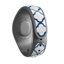 Navy & White Seamless Morocan Pattern V2 - Decal Skin Wrap Kit for the Disney Magic Band
